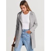 image:imageANRABESS Womens Cardigan Sweater Open Front Knit Long Coatigan Dressy Casual Jacket Coat 2026 Fall Outfits Classy ClothesLight Gray