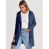 image:imageANRABESS Womens Cardigan Sweater Open Front Knit Long Coatigan Dressy Casual Jacket Coat 2026 Fall Outfits Classy ClothesNavy Blue