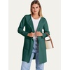 image:imageANRABESS Womens Cardigan Sweater Open Front Knit Long Coatigan Dressy Casual Jacket Coat 2026 Fall Outfits Classy ClothesOpal Green