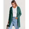 image:imageANRABESS Womens Cardigan Sweater Open Front Knit Long Coatigan Dressy Casual Jacket Coat 2026 Fall Outfits Classy ClothesOpal Green