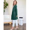 image:imageANRABESS Womens Cardigan Sweater Open Front Knit Long Coatigan Dressy Casual Jacket Coat 2026 Fall Outfits Classy ClothesOpal Green
