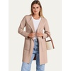 image:imageANRABESS Womens Cardigan Sweater Open Front Knit Long Coatigan Dressy Casual Jacket Coat 2026 Fall Outfits Classy ClothesPeachy Khaki