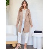 image:imageANRABESS Womens Cardigan Sweater Open Front Knit Long Coatigan Dressy Casual Jacket Coat 2026 Fall Outfits Classy ClothesPeachy Khaki