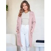image:imageANRABESS Womens Cardigan Sweater Open Front Knit Long Coatigan Dressy Casual Jacket Coat 2026 Fall Outfits Classy ClothesPink