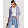 image:imageANRABESS Womens Cardigan Sweater Open Front Knit Long Coatigan Dressy Casual Jacket Coat 2026 Fall Outfits Classy ClothesPurple Gray