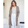 image:imageANRABESS Womens Cardigan Sweater Open Front Knit Long Coatigan Dressy Casual Jacket Coat 2026 Fall Outfits Classy ClothesTaupe