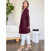 image:imageANRABESS Womens Cardigan Sweater Open Front Knit Long Coatigan Dressy Casual Jacket Coat 2026 Fall Outfits Classy ClothesWine Red