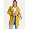 image:imageANRABESS Womens Cardigan Sweater Open Front Knit Long Coatigan Dressy Casual Jacket Coat 2026 Fall Outfits Classy ClothesYellow