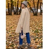 image:imageANRABESS Womens Long Cardigans Sweater 2026 Fall Dressy Casual Lapel Knit Warm Trench Coatigan Oversized Blazer Jacket CoatApricot