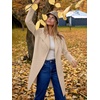 image:imageANRABESS Womens Long Cardigans Sweater 2026 Fall Dressy Casual Lapel Knit Warm Trench Coatigan Oversized Blazer Jacket CoatApricot
