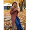 image:imageANRABESS Womens Long Cardigans Sweater 2026 Fall Dressy Casual Lapel Knit Warm Trench Coatigan Oversized Blazer Jacket CoatCoffee