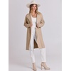 image:imageANRABESS Womens Long Cardigans Sweater 2026 Fall Dressy Casual Lapel Knit Warm Trench Coatigan Oversized Blazer Jacket CoatDark Apricot