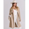 image:imageANRABESS Womens Long Cardigans Sweater 2026 Fall Dressy Casual Lapel Knit Warm Trench Coatigan Oversized Blazer Jacket CoatDark Apricot
