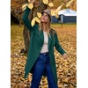 image:imageANRABESS Womens Long Cardigans Sweater 2026 Fall Dressy Casual Lapel Knit Warm Trench Coatigan Oversized Blazer Jacket CoatDark Green
