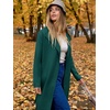 image:imageANRABESS Womens Long Cardigans Sweater 2026 Fall Dressy Casual Lapel Knit Warm Trench Coatigan Oversized Blazer Jacket CoatDark Green
