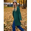 image:imageANRABESS Womens Long Cardigans Sweater 2026 Fall Dressy Casual Lapel Knit Warm Trench Coatigan Oversized Blazer Jacket CoatDark Green