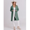 image:imageANRABESS Womens Long Cardigans Sweater 2026 Fall Dressy Casual Lapel Knit Warm Trench Coatigan Oversized Blazer Jacket CoatGreen