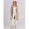 image:imageANRABESS Womens Long Cardigans Sweater 2026 Fall Dressy Casual Lapel Knit Warm Trench Coatigan Oversized Blazer Jacket CoatKhaki