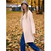 image:imageANRABESS Womens Long Cardigans Sweater 2026 Fall Dressy Casual Lapel Knit Warm Trench Coatigan Oversized Blazer Jacket CoatLight Apricot