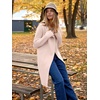 image:imageANRABESS Womens Long Cardigans Sweater 2026 Fall Dressy Casual Lapel Knit Warm Trench Coatigan Oversized Blazer Jacket CoatLight Apricot