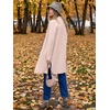 image:imageANRABESS Womens Long Cardigans Sweater 2026 Fall Dressy Casual Lapel Knit Warm Trench Coatigan Oversized Blazer Jacket CoatLight Apricot