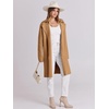 image:imageANRABESS Womens Long Cardigans Sweater 2026 Fall Dressy Casual Lapel Knit Warm Trench Coatigan Oversized Blazer Jacket CoatLight Brown