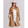 image:imageANRABESS Womens Long Cardigans Sweater 2026 Fall Dressy Casual Lapel Knit Warm Trench Coatigan Oversized Blazer Jacket CoatLight Brown