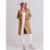image:imageANRABESS Womens Long Cardigans Sweater 2026 Fall Dressy Casual Lapel Knit Warm Trench Coatigan Oversized Blazer Jacket CoatLight Brown