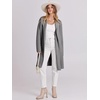 image:imageANRABESS Womens Long Cardigans Sweater 2026 Fall Dressy Casual Lapel Knit Warm Trench Coatigan Oversized Blazer Jacket CoatLight Grey