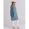 image:imageANRABESS Womens Long Cardigans Sweater 2026 Fall Dressy Casual Lapel Knit Warm Trench Coatigan Oversized Blazer Jacket CoatSky Blue