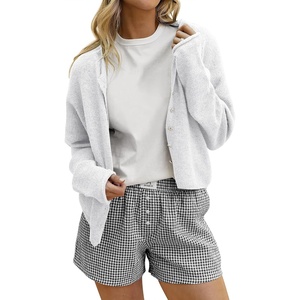 image:imageANRABESS Cardigan Sweaters for Women Oversized Button Down Long Sleeve Cardigans 2026 Spring Outfits Travel Holiday ClothesLight Grey