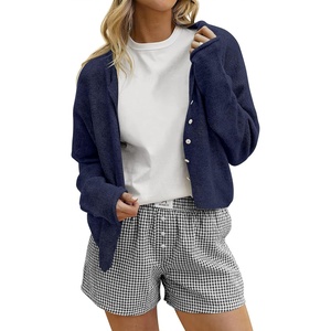image:imageANRABESS Cardigan Sweaters for Women Oversized Button Down Long Sleeve Cardigans 2026 Spring Outfits Travel Holiday ClothesNavy Blue