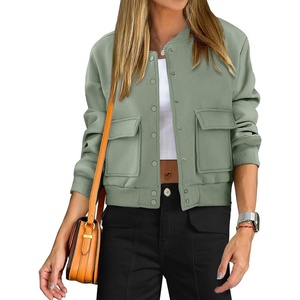 image:imageANRABESS Women Cropped Bomber Jacket 2026 Fashion Casual Trendy Varsity Y2k Jackets Fall OutfitsLight Green