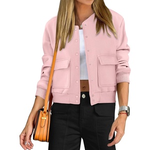 image:imageANRABESS Women Cropped Bomber Jacket 2026 Fashion Casual Trendy Varsity Y2k Jackets Fall OutfitsPink