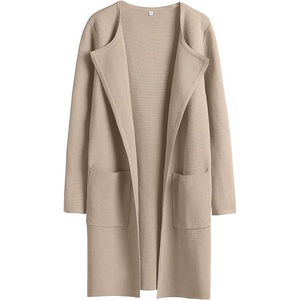 image:imageANRABESS Womens Cardigan Sweater Open Front Knit Long Coatigan Dressy Casual Jacket Coat 2026 Fall Outfits Classy ClothesBright Tan