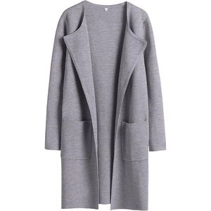 image:imageANRABESS Womens Cardigan Sweater Open Front Knit Long Coatigan Dressy Casual Jacket Coat 2026 Fall Outfits Classy ClothesGray