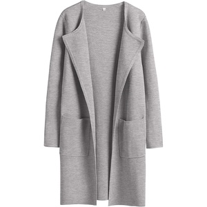 image:imageANRABESS Womens Cardigan Sweater Open Front Knit Long Coatigan Dressy Casual Jacket Coat 2026 Fall Outfits Classy ClothesLight Gray