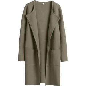 image:imageANRABESS Womens Cardigan Sweater Open Front Knit Long Coatigan Dressy Casual Jacket Coat 2026 Fall Outfits Classy ClothesOlive Green