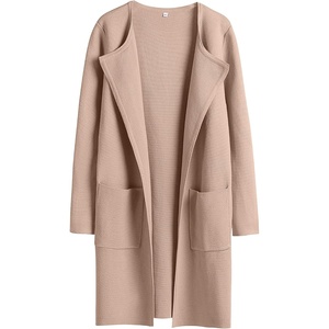 image:imageANRABESS Womens Cardigan Sweater Open Front Knit Long Coatigan Dressy Casual Jacket Coat 2026 Fall Outfits Classy ClothesPeachy Khaki