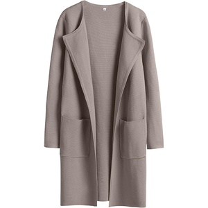 image:imageANRABESS Womens Cardigan Sweater Open Front Knit Long Coatigan Dressy Casual Jacket Coat 2026 Fall Outfits Classy ClothesTaupe