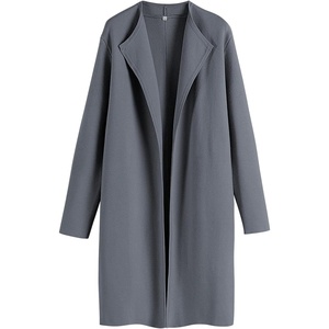 image:imageANRABESS Womens Long Cardigans Sweater 2026 Fall Dressy Casual Lapel Knit Warm Trench Coatigan Oversized Blazer Jacket CoatDark Grey