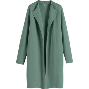 image:imageANRABESS Womens Long Cardigans Sweater 2026 Fall Dressy Casual Lapel Knit Warm Trench Coatigan Oversized Blazer Jacket CoatGreen