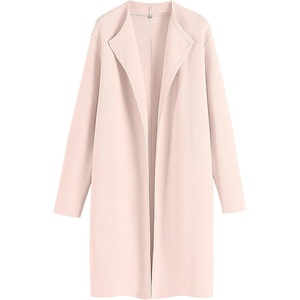 image:imageANRABESS Womens Long Cardigans Sweater 2026 Fall Dressy Casual Lapel Knit Warm Trench Coatigan Oversized Blazer Jacket CoatLight Apricot