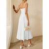 image:imageANRABESS Cocktail Dresses for Women Square Neck A Line Sleeveless Flowy Elegant Formal Wedding Guest Party Maxi Summer DressWhite