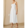 image:imageANRABESS Cocktail Dresses for Women Square Neck A Line Sleeveless Flowy Elegant Formal Wedding Guest Party Maxi Summer DressWhite