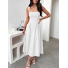 image:imageANRABESS Cocktail Dresses for Women Square Neck A Line Sleeveless Flowy Elegant Formal Wedding Guest Party Maxi Summer DressWhite