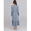 image:imageANRABESS Long Sleeve Midi Dresses for Women Casual 2026 Spring Crewneck A Line Tiered Flowy Loose Trendy Dresses with PocketsFloral Blue