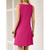 image:imageANRABESS Summer Dresses for Women 2026 Casual Keyhole Sleeveless Beach Cover Up Short Sundress Cruise Outfits Vcation ClothesHot Pink