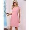 image:imageANRABESS Summer Dresses for Women Casual V Neck Sleeveless Split WrinkleFree Mini Tank Dress Beach Vacation Short SundressPink