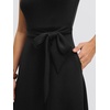 image:imageANRABESS Women Cap Sleeve Cocktail Party Semi Formal Midi Dress 2026 Summer Spring ALine Swing Wedding Guest Vintage DressesBlack